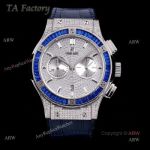 45mm Hublot Big Bang Blue Diamond Bezel Iced Out Watch For Men Best Swiss Made (1)_th.jpg